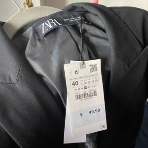 Zara Black Blazer - with tags, Size 8